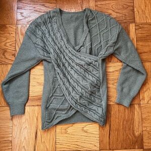 Long Sleeve Green Sweater